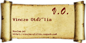 Vincze Otília névjegykártya