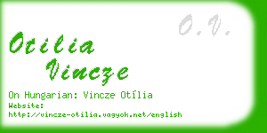 otilia vincze business card